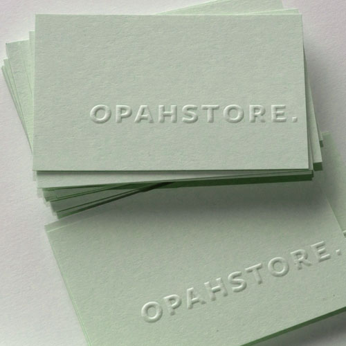 Embossed Gloss Business Cards